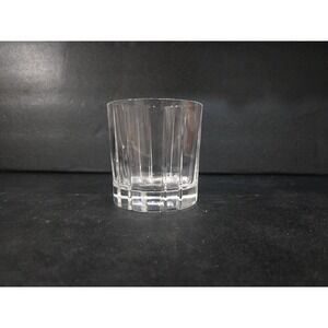 B&B Crystal Vintage Glass, 8 oz Heavy Engraved Glass, Decorative Drinkware